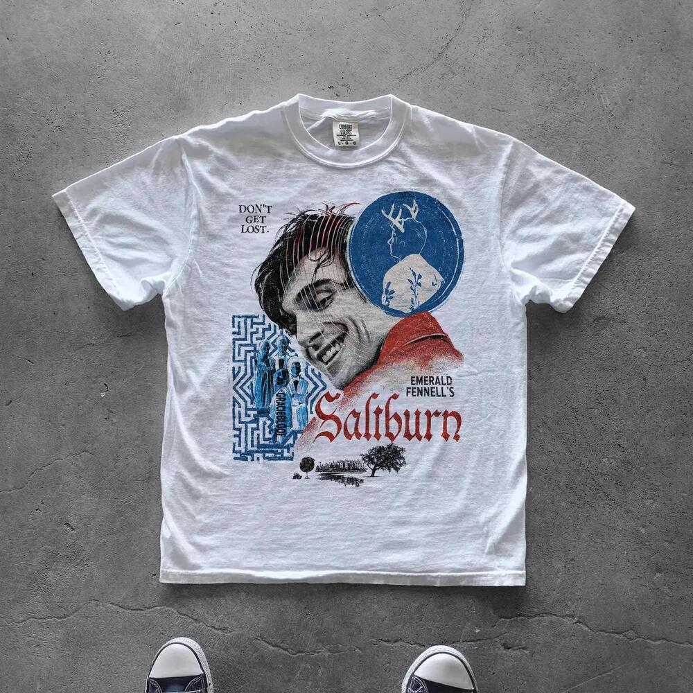 Saltburn Graphic Tee Cult Movie Shirt Dark Comedy Film Tee